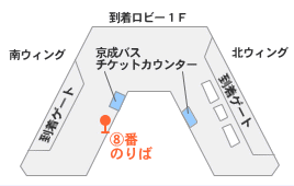 成田空港の案内図 1